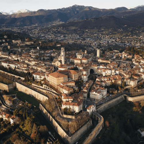 Bergamo from the sky